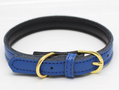 100% Genuine Leather Dog Pet Collar Soft Padded Comfortable Adjustable Quality