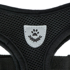 Black Mesh Padded Soft Puppy Pet Dog Harness Breathable Comfortable S M L