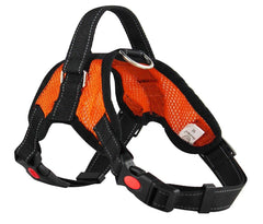 No Pull Adjustable Dog Pet Vest Harness Quality Nylon XS S M L XL XXL Orange