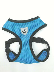 Blue Mesh Padded Soft Puppy Pet Dog Harness Breathable Comfortable S M L