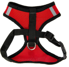 Red Mesh Padded Soft Puppy Pet Dog Harness Breathable Comfortable S M L