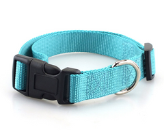 Nylon Dog Collar with Quick Release Buckle 8 Colors Adjustable XS S M L 8 COLORS