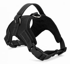 No Pull Adjustable Dog Pet Harness Oxford Mesh BLACK TERRIER PUPPY SMALL SIZE